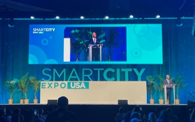 Speaker at Smart City Expo USA stage